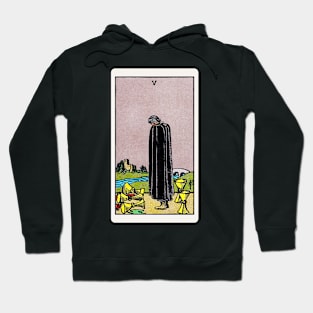 Card #40 - Five Of Cups - Rider Waite Smith Tarot Hoodie